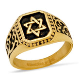 Star of David Ring - Steel Time